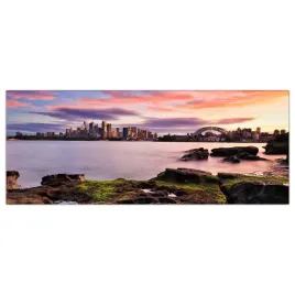 obraz-na-szkle-foto-sydney-zachod-slonca-125x50