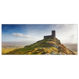 obraz-szklany-foto-obraz-kosciol-wzgorze-125x50