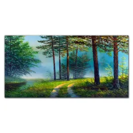 lacobel-panel-kuchnia-las-drzewa-przyroda-100x50