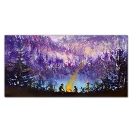 panel-scienny-do-kuchni-szklo-ognisko-las-100x50
