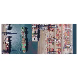obraz-szklany-foto-obraz-port-statki-morze-125x50