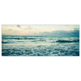 obraz-szklany-foto-obraz-fale-plaza-morze-125x50