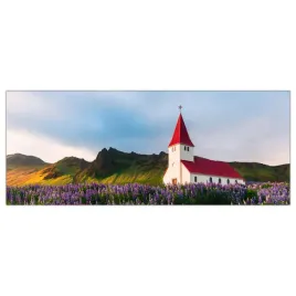 obraz-szklany-foto-obraz-islandia-kosciol-125x50