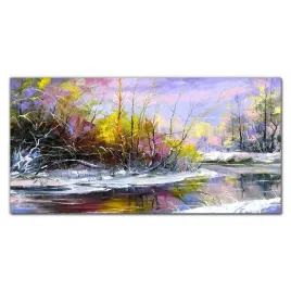 panel-hartowany-zima-drzewa-rzeka-przyroda-100x50