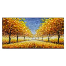panel-hartowany-park-drzewa-jesien-liscie-100x50