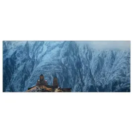 obraz-szklany-foto-obraz-gory-mgla-kosciol-125x50