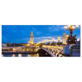 obraz-na-szkle-foto-most-noc-miasto-paryz-125x50