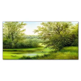szklo-hartowane-panel-drzewa-rzeka-natura-100x50