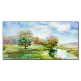 szklo-lacobel-do-kuchni-wies-drzewa-niebo-100x50