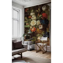 tapeta-lateks-kolorowy-bukiet-vintage-104x70-cm
