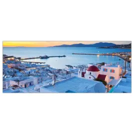 obraz-na-szkle-foto-mykonos-grecja-miasto-125x50