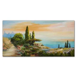 szklo-lacobel-drzewa-wybrzeze-zachod-slonca-100x50