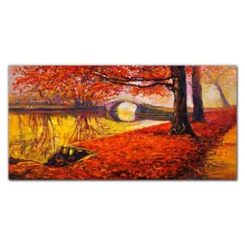 hartowane-panele-szklane-park-drzewa-jesien-100x50