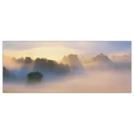 obraz-szklany-foto-obraz-jesien-mgla-las-125x50