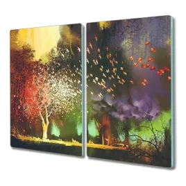 deska-ze-szkla-2x30x52-cm-drzewa-chmury-kuchenna