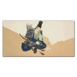 panele-szklane-do-kuchni-dekor-samuraj-luk-100x50