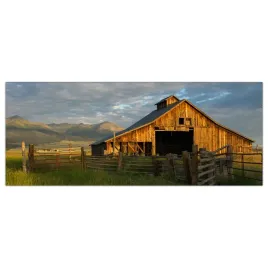 obraz-na-szkle-foto-stodola-farma-krajobraz-125x50