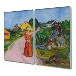 deska-szklana-2x30x52-kobieta-w-czerwonej-sukience
