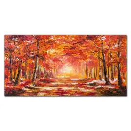 kuchenny-panel-las-liscie-jesien-przyroda-100x50