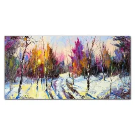 panel-szklo-do-kuchni-zima-snieg-las-natura-100x50