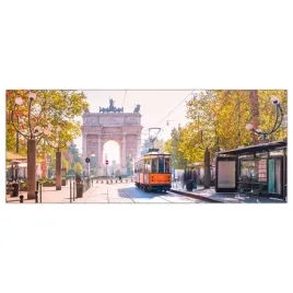 obraz-na-szkle-foto-vintage-tramwaj-miasto-125x50