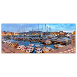 obraz-na-szkle-foto-port-przystan-statki-125x50
