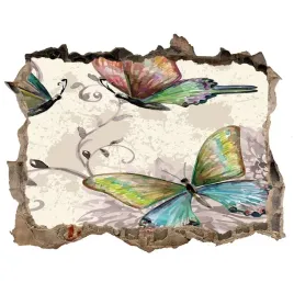 dziura-3d-foto-tapeta-naklejka-motyle-i-kwiaty