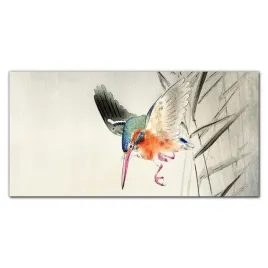 panele-do-kuchni-zwierze-ptak-ohara-koson-100x50
