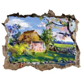 dziura-3d-fototapeta-naklejka-wiosenny-pejzaz