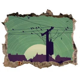 dziura-3d-fototapeta-naklejka-ptaki-miasto-168x113