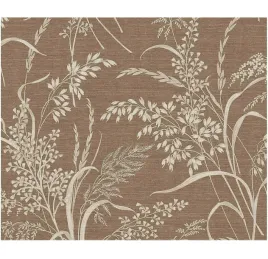 tapeta-winylowa-na-flizelinie-brazowa-w-bezowe-kwiaty-naturalna-10m