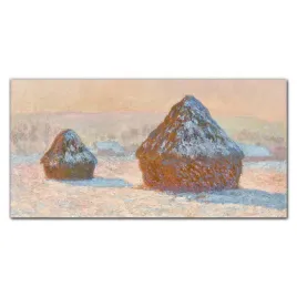 panel-szklo-stogi-zboza-snieg-efekt-monet-100x50