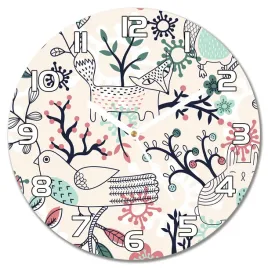 cichy-zegar-scienny-sowa-lis-ptak-krolik-f30-cm