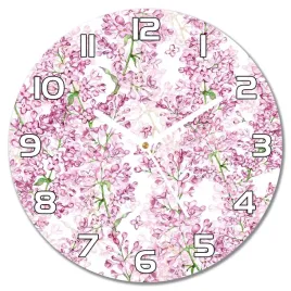 cichy-zegar-scienny-fioletowe-kwiaty-bzu-f30-cm