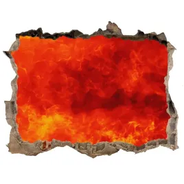 fototapeta-dziura-na-sciane-naklejka-plomienie