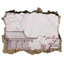 dziura-3d-fototapeta-naklejka-chinski-krajobraz