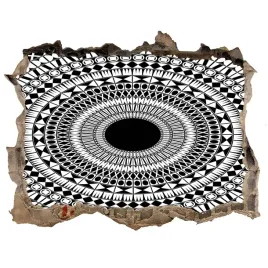 dziura-3d-fototapeta-naklejka-ornamenty-okrag
