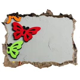 dziura-3d-fototapeta-naklejka-kolorowe-motyle