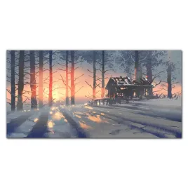obraz-szklany-na-sciane-malarstwo-drzewa-120x60-cm