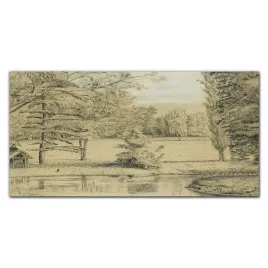 panele-szklane-do-kuchni-dekor-las-woda-140x70-cm