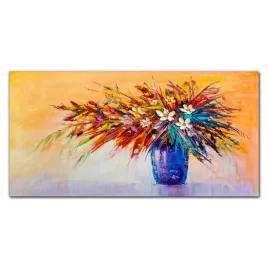 obraz-szklany-na-sciane-niebieski-wazon-120x60-cm