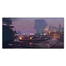 obraz-szklany-z-nadrukiem-lodzie-mgla-lampy-120x60