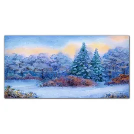 szklany-obraz-akwarela-snieg-drzewo-las-120x60-cm