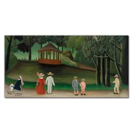 obraz-z-nadrukiem-szklany-park-pary-drzewa-120x60