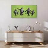obraz-scienny-na-plotnie-banksy-zielony-100x50-cm-format-poziomy