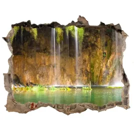 dziura-3d-w-scianie-naklejka-jeziora-plitwickie