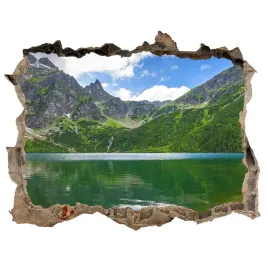 dziura-3d-w-scianie-naklejka-morskie-oko-tatry