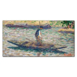 obraz-szklany-na-sciane-rybak-seurat-120x60-cm