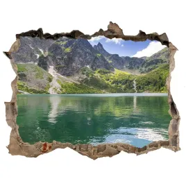 dziura-3d-w-scianie-naklejka-morskie-oko-tatry