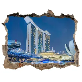 naklejka-fototapeta-3d-na-sciane-singapur-noca